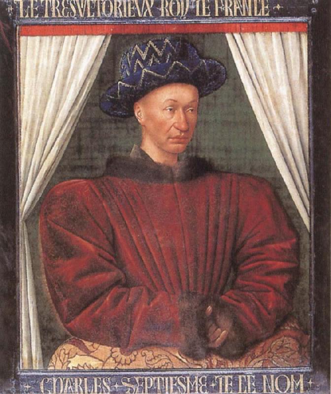 Jean Fouquet Portrait of Charles Vii of France France oil painting art